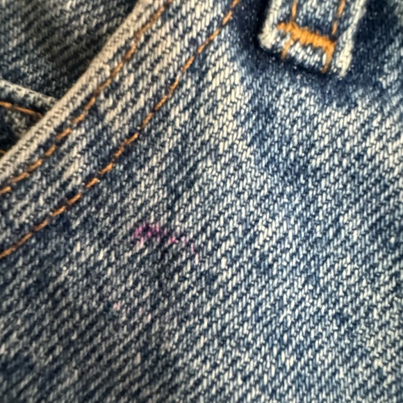 Vintage 80s Banana Republic Safari High Rise Cutoff Jean Shorts Med Wash Sz 10 - Picture 7 of 8